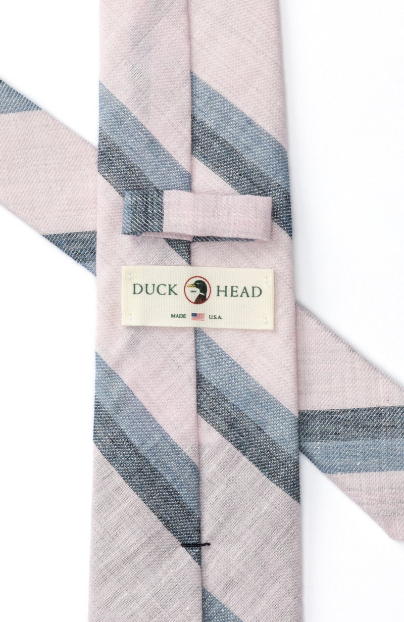 Duck Head - Linen Cotton Stripe Tie