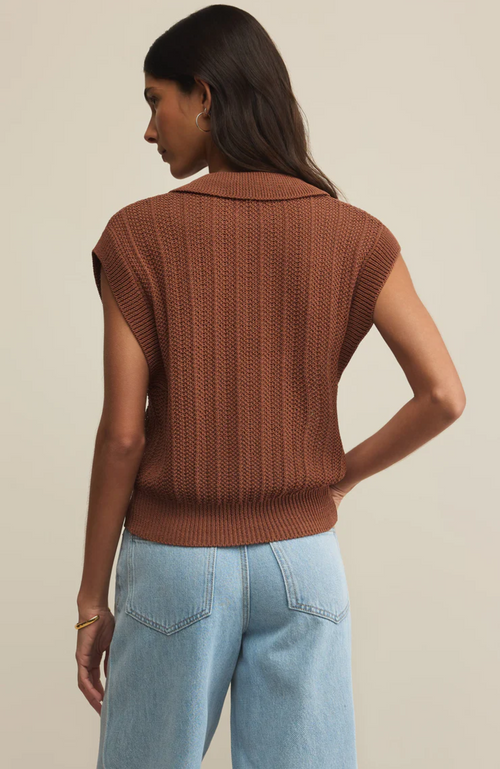 Z Supply - Lauden Crochet Polo Top