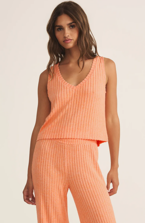 Z Supply - Sloane V-neck Silky Rib Tank