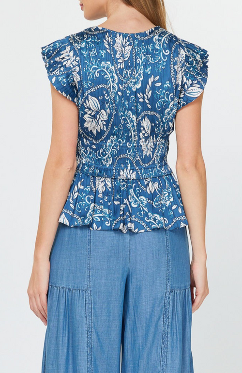 Current Air - Pleated Top