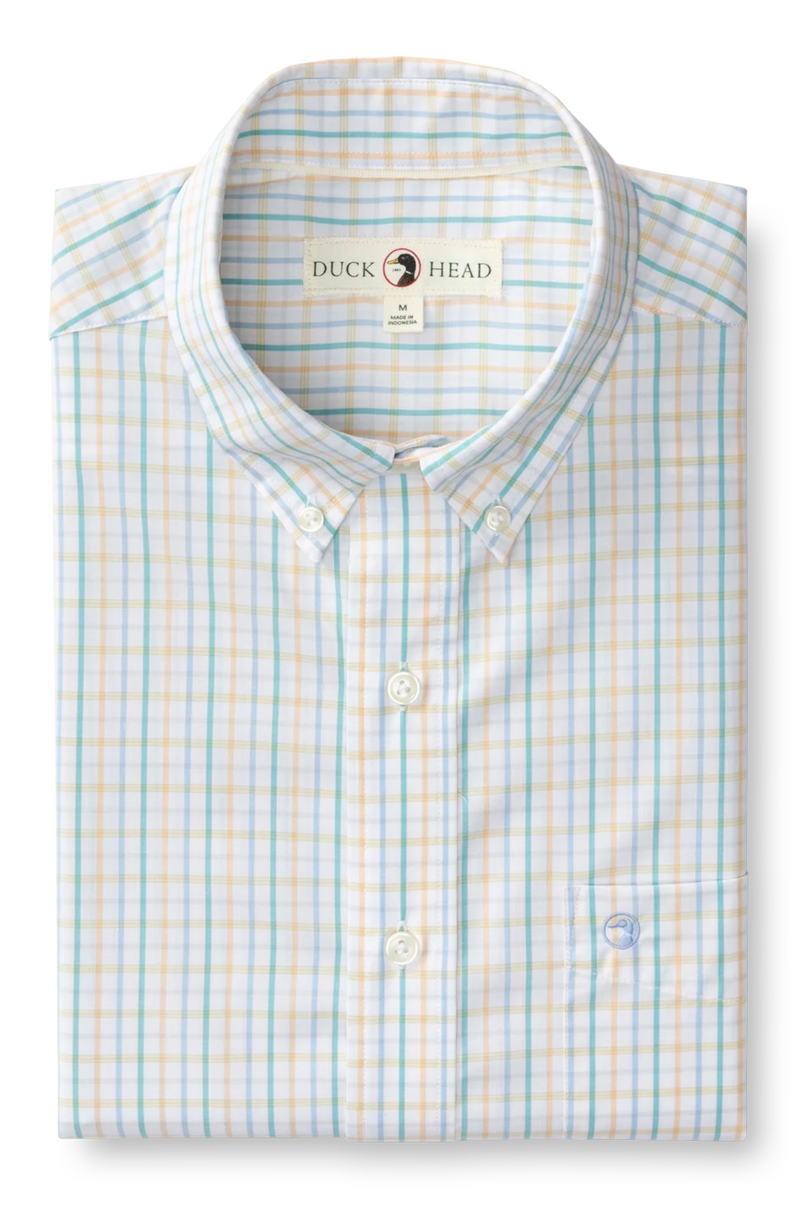 Duck Head - Performance Poplin Sport Shirt Gaston Plaid