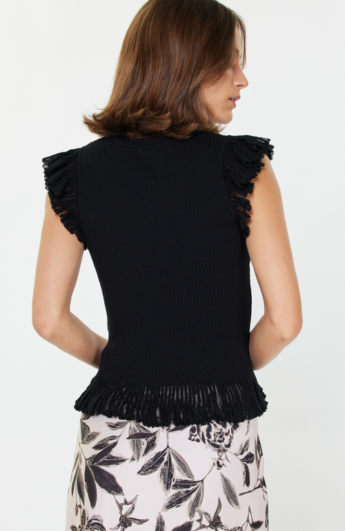Current Air - Flutter Sleeve Sweater Top