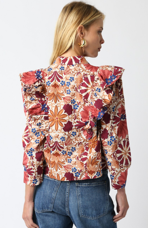 Autumn Ruffle Top