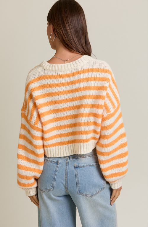 Cropped Striped Sweater