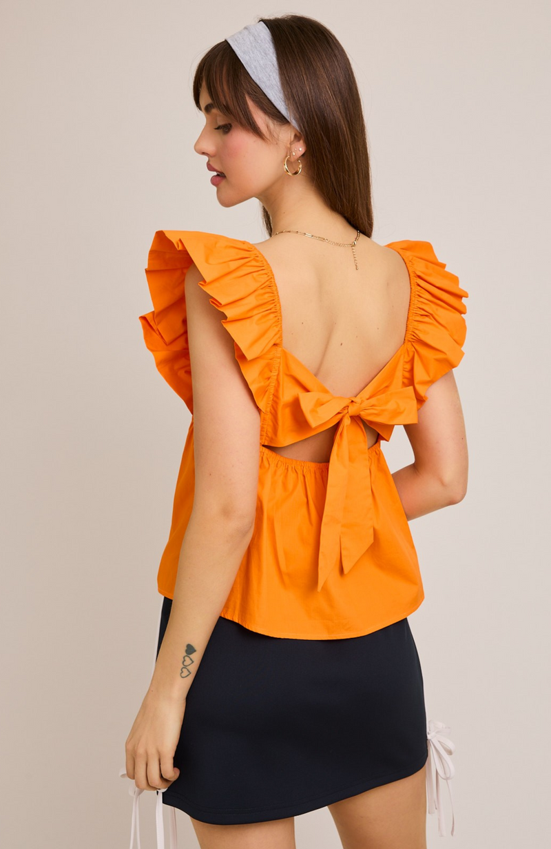Flutter Sleeve Top