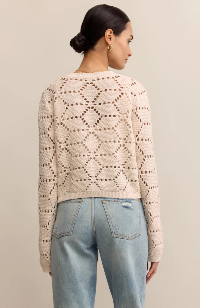 Z Supply - Rosalyn Diamond Sweater Cardigan