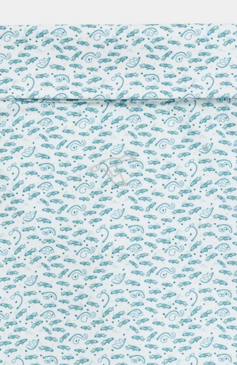 GenTeal - Storm Blue Catch & Release Printed Polo