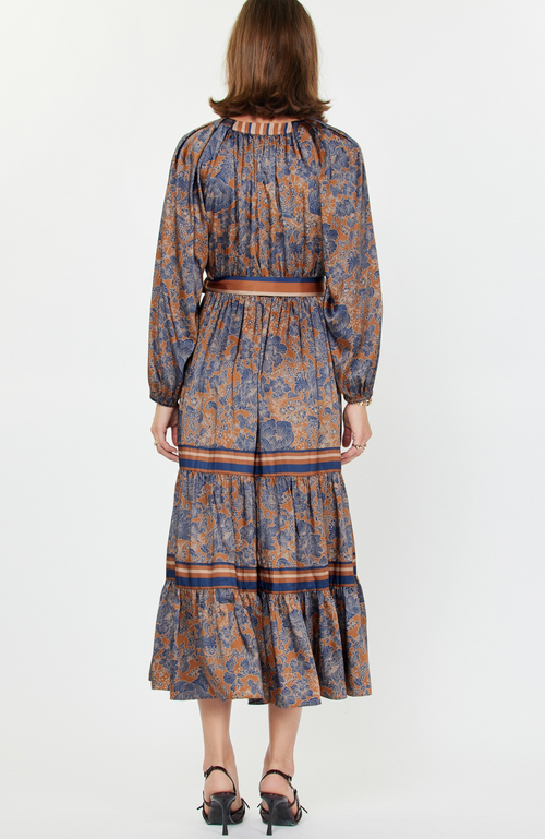Current Air - Print Tiered Long Dress