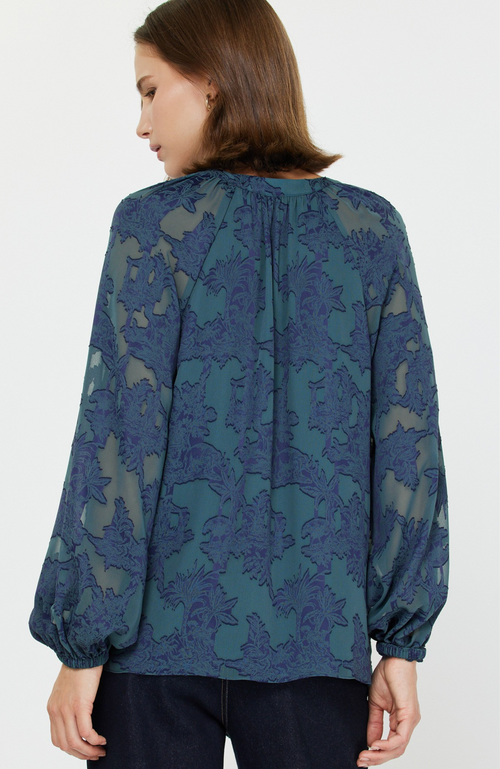 Current Air - Jacquard Long Sleeve Blouse