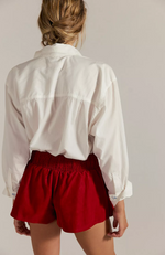 Free People - Paradise Found Suede Skort