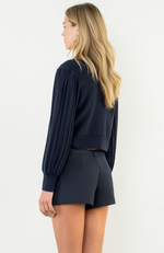 Colorblocked Knit Caridgan