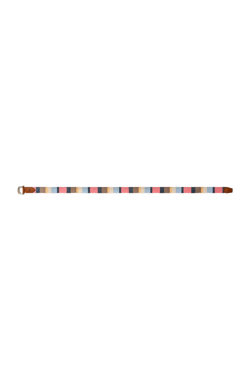Johnnie-O - Bowen D-Ring Canvas Striped Belt
