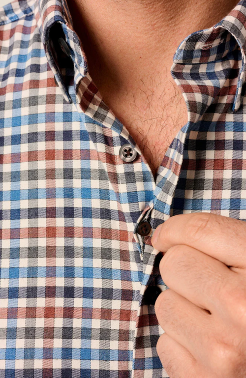 Johnnie-O - Performance Flannel Button Down Shirt - Krause