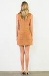 Sleeveless Suede Dress