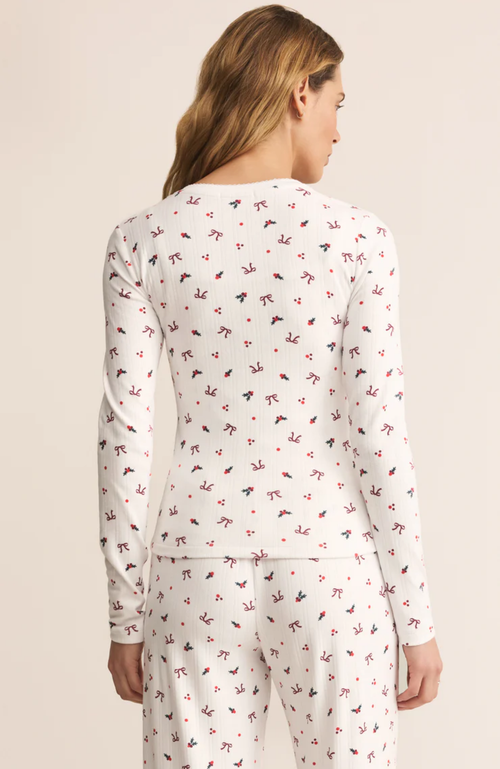 Z Supply - Holly Pointelle Long Sleeve Top
