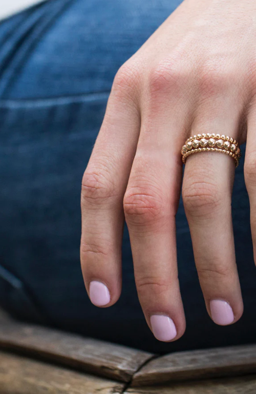 Enewton - Classic Gold 3mm Bead Ring 8