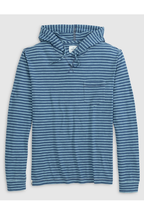 Johnnie-O - Zeus Striped Cotton Hoodie