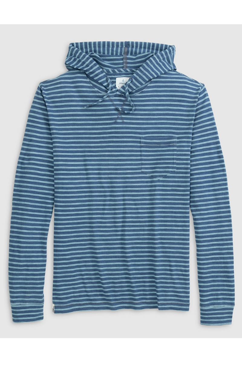 Johnnie-O - Zeus Striped Cotton Hoodie