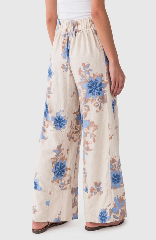 Free People - Days End Printed Linen Pants