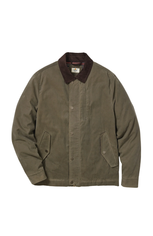 Marine Layer - Weston Insulated Wax Canvas Barn Jacket