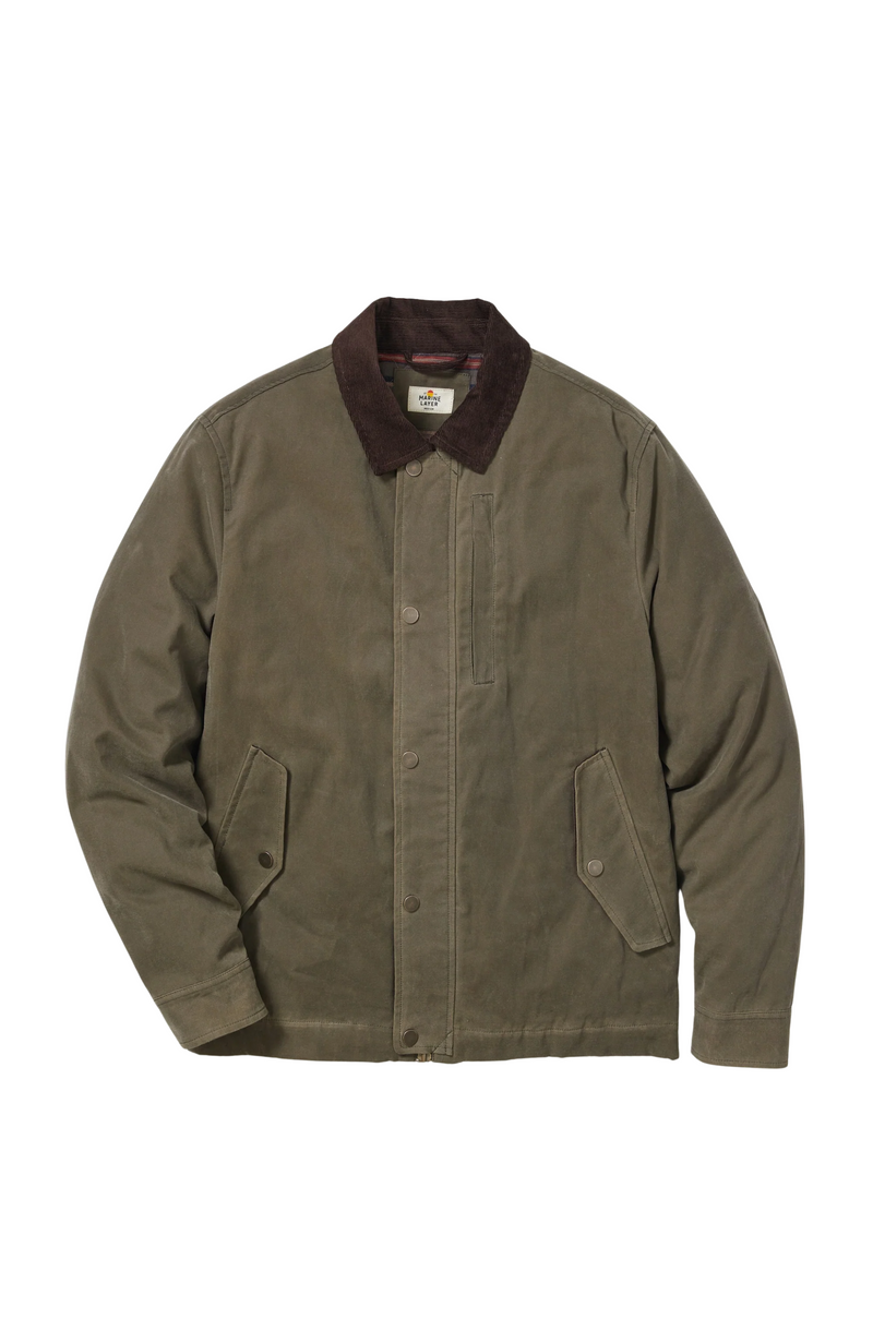Marine Layer - Weston Insulated Wax Canvas Barn Jacket