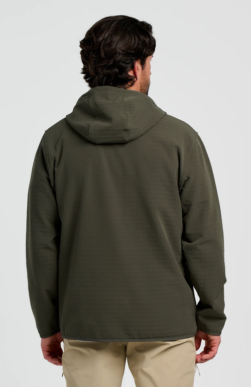 Free Fly - Men's Gridback Fleece Anorak Hoodie