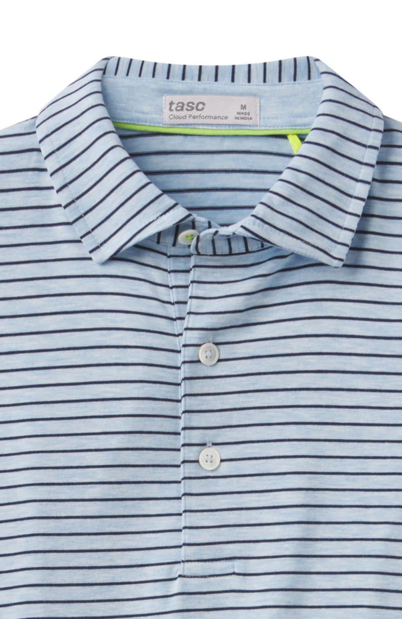 Tasc - Cloud Polo - Brookline Stripe