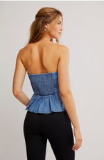 Free People - Denim Wink Tube Top