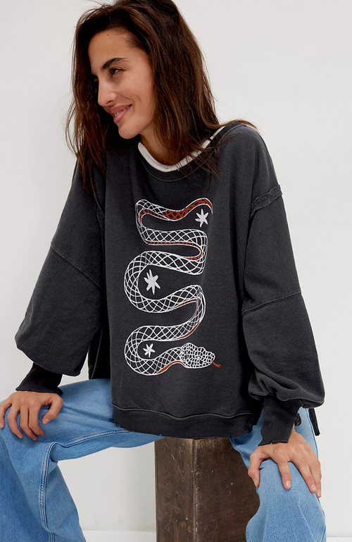 Free People - Graphic Camden Pullover
