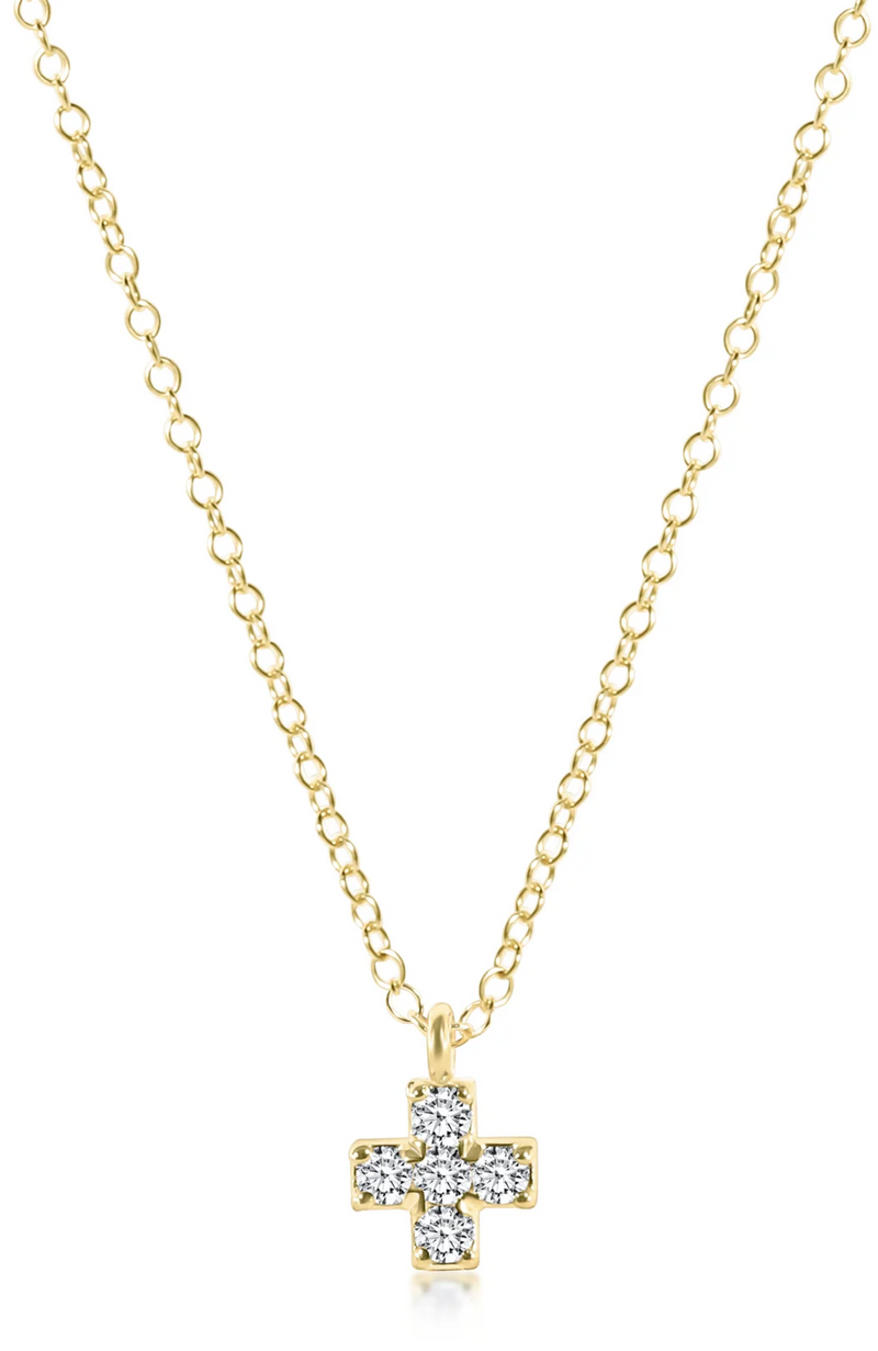 Enewton - 14Kt Cross Diamond Necklace