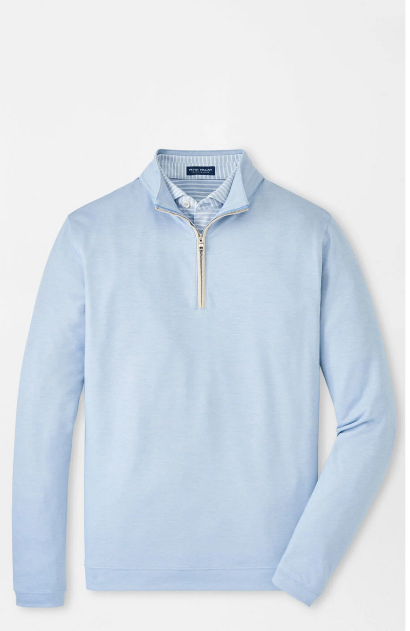 Peter Millar - Albatross Cotton Blend Pique Quarterzip