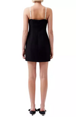 French Connection - Azra Twill Corset Strap Mini Dress