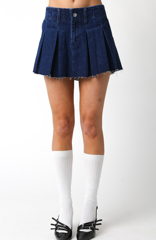 Save Me A Pleat Skirt