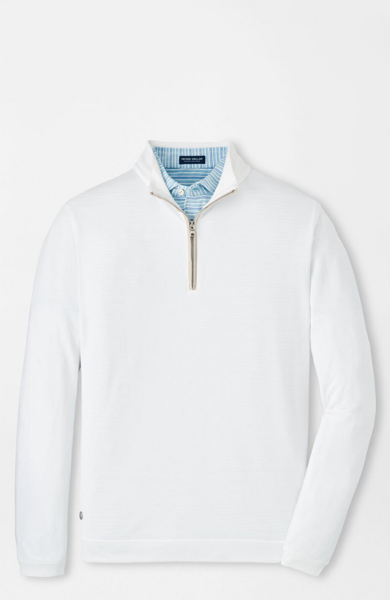 Peter Millar - Albatross Cotton Blend Pique Quarterzip