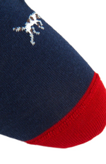 Dapper Classics - Navy Bird Dog Red Tipping