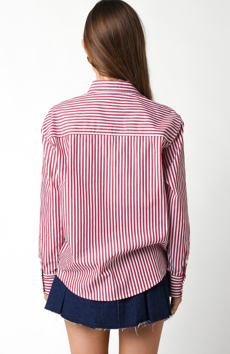 Pinstripe Button Down