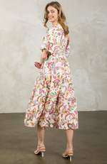 THML - Smocked Square Neck Dress