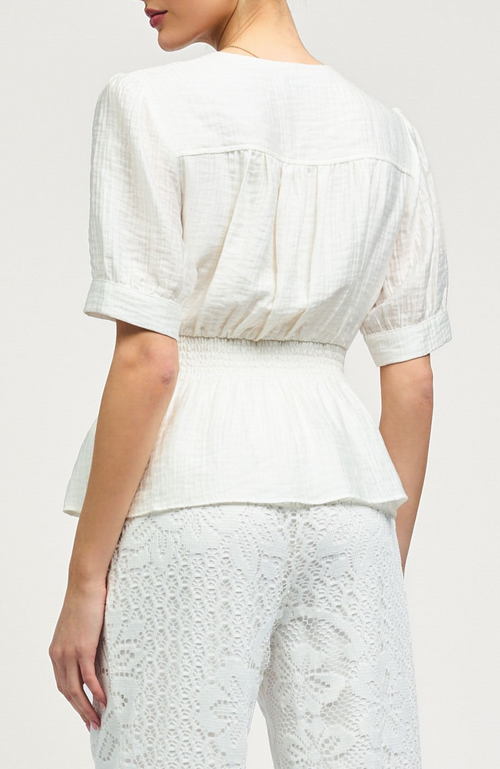 Current Air - Deep V-neck Blouse