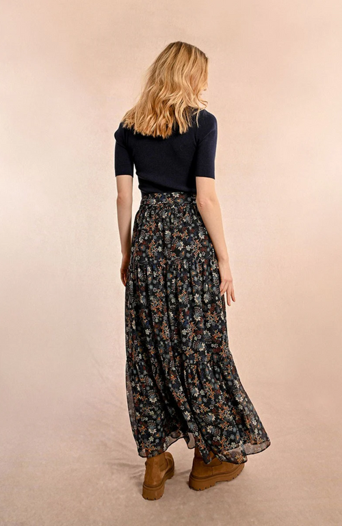 Molly Bracken - Floral Print Midi Skirt