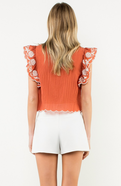 Flutter Sleeve Top