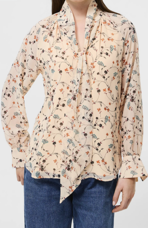 French Connection - Leithia Whispy Chiffon Neck Tie Top