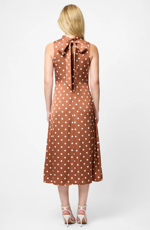 French Connection - Ennis Satin Polka Dot Dress