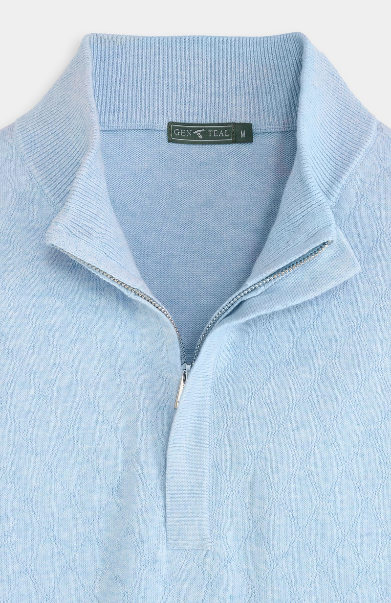 GenTeal - Bramlett Diamond Quilted Quarter Zip