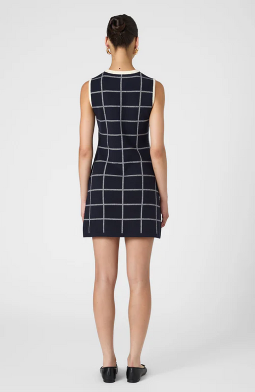 French Connection - Check Sleeveless Crew Dress