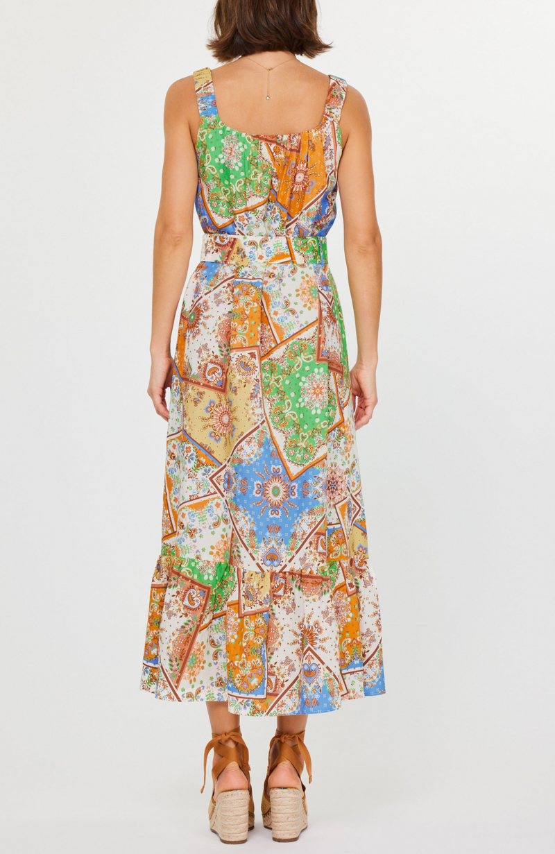 Current Air - Patch Printed Midi