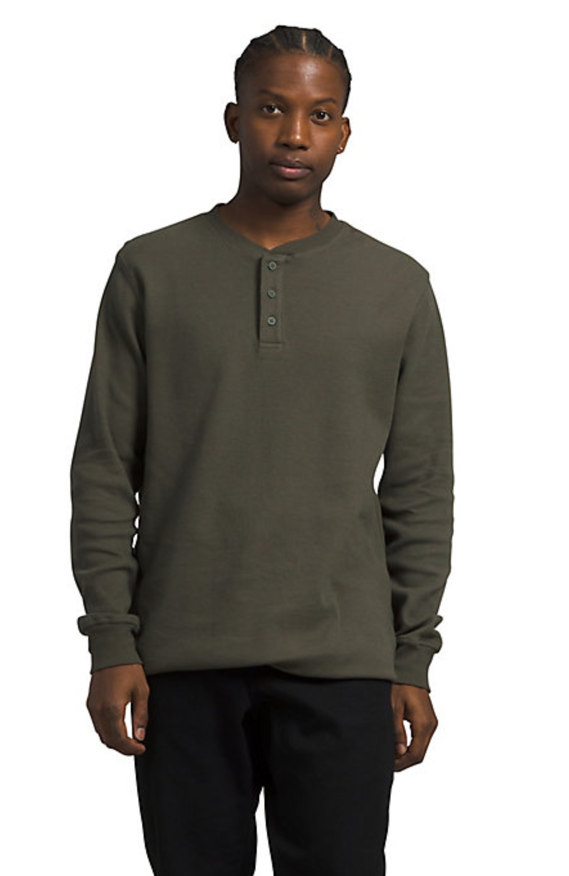 M Waffle Ls Henley – 310 Rosemont