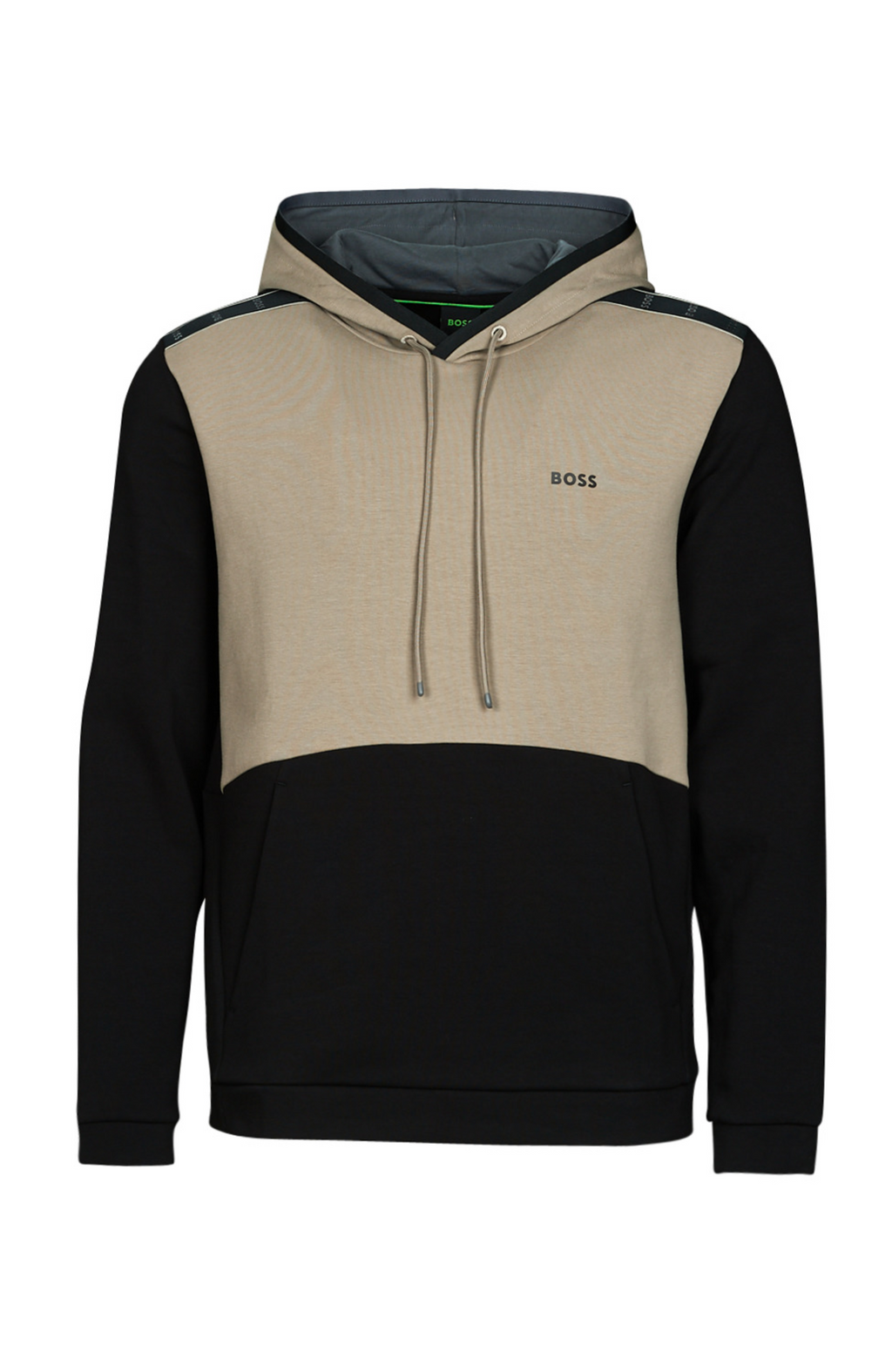 Hugo Boss - Soody 1 Cotton-Blend Hoodie with Color Blocking and Logo Tape