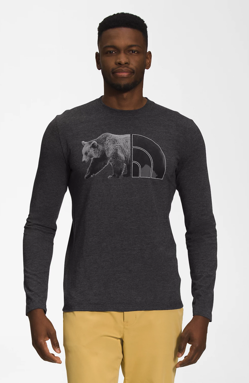 M Ls Triblend Bear Tee 310 Rosemont
