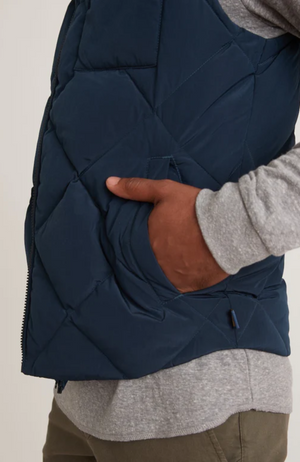 Marine Layer - Light Weight Reversible Puffer Vest