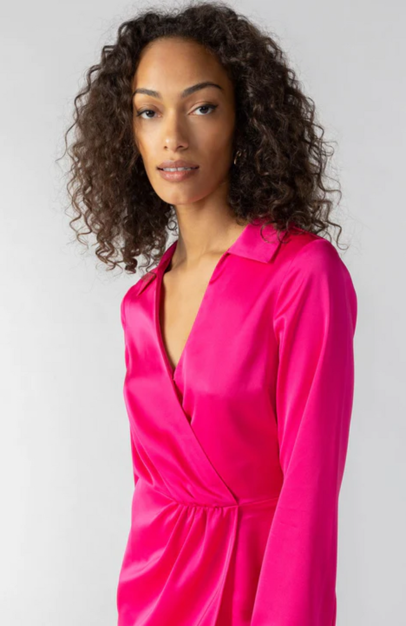 Sanctuary wrap top dress